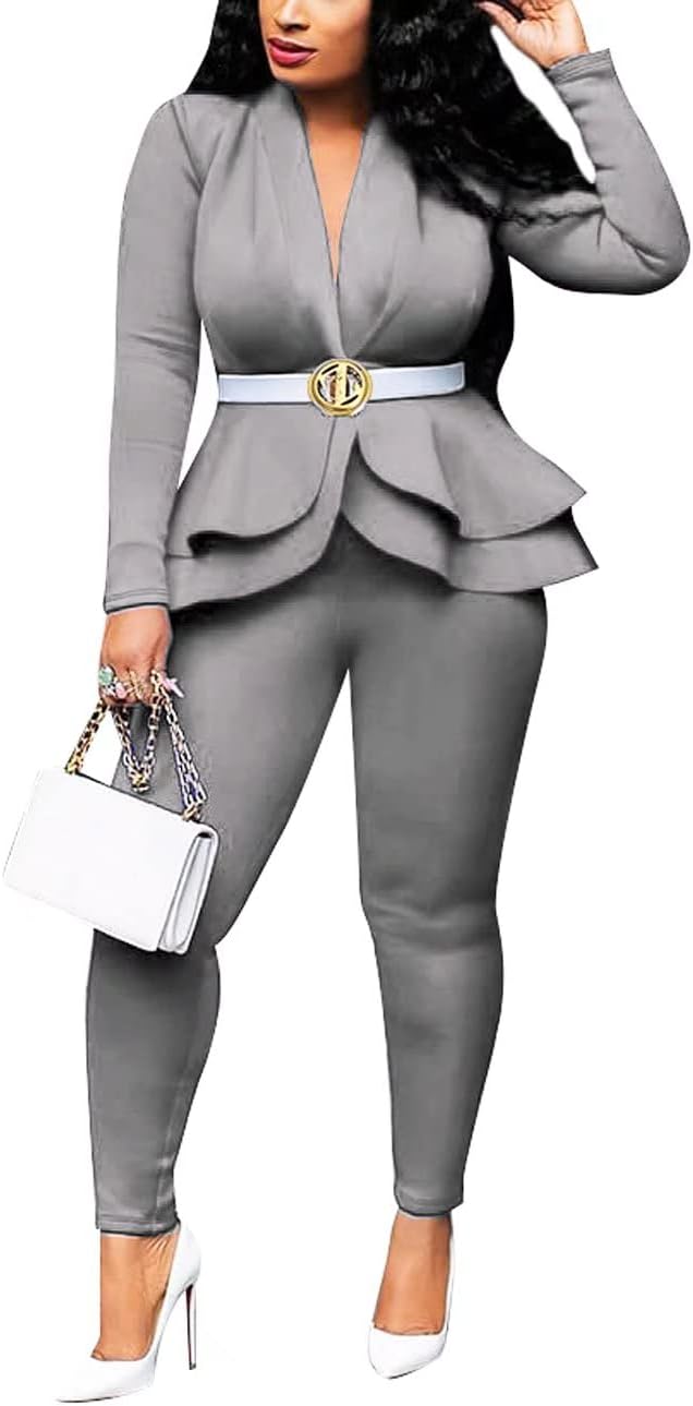 Blazer and Trousers Set - Faylinn-Blue-S-Nora Luxe