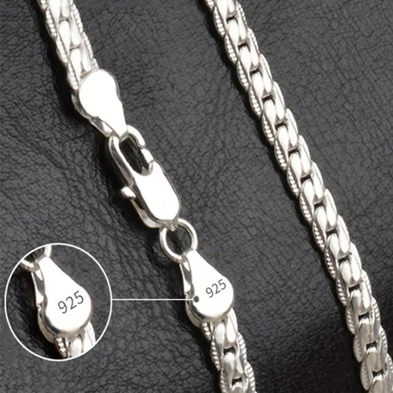 Bliss Sterling Necklace | Sparkling Chain-40cm 16 inches-Nora Luxe