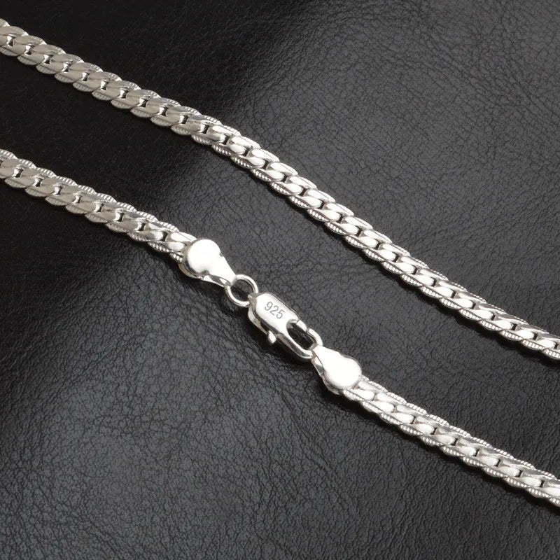 Bliss Sterling Necklace | Sparkling Chain-40cm 16 inches-Nora Luxe