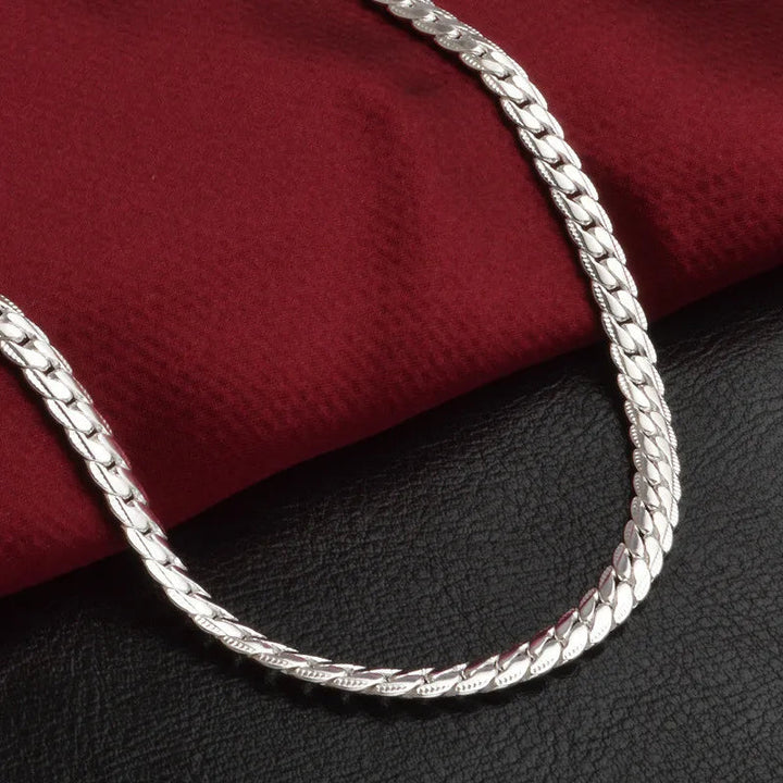 Bliss Sterling Necklace | Sparkling Chain-40cm 16 inches-Nora Luxe