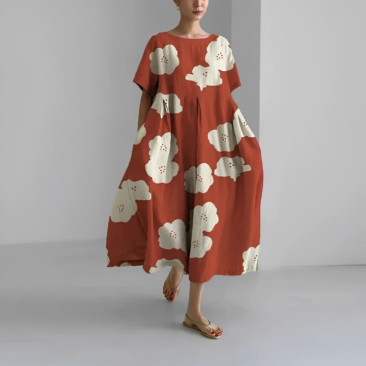 Boho Floral Maxi Dress - FloraChic-LX-18-S-Nora Luxe