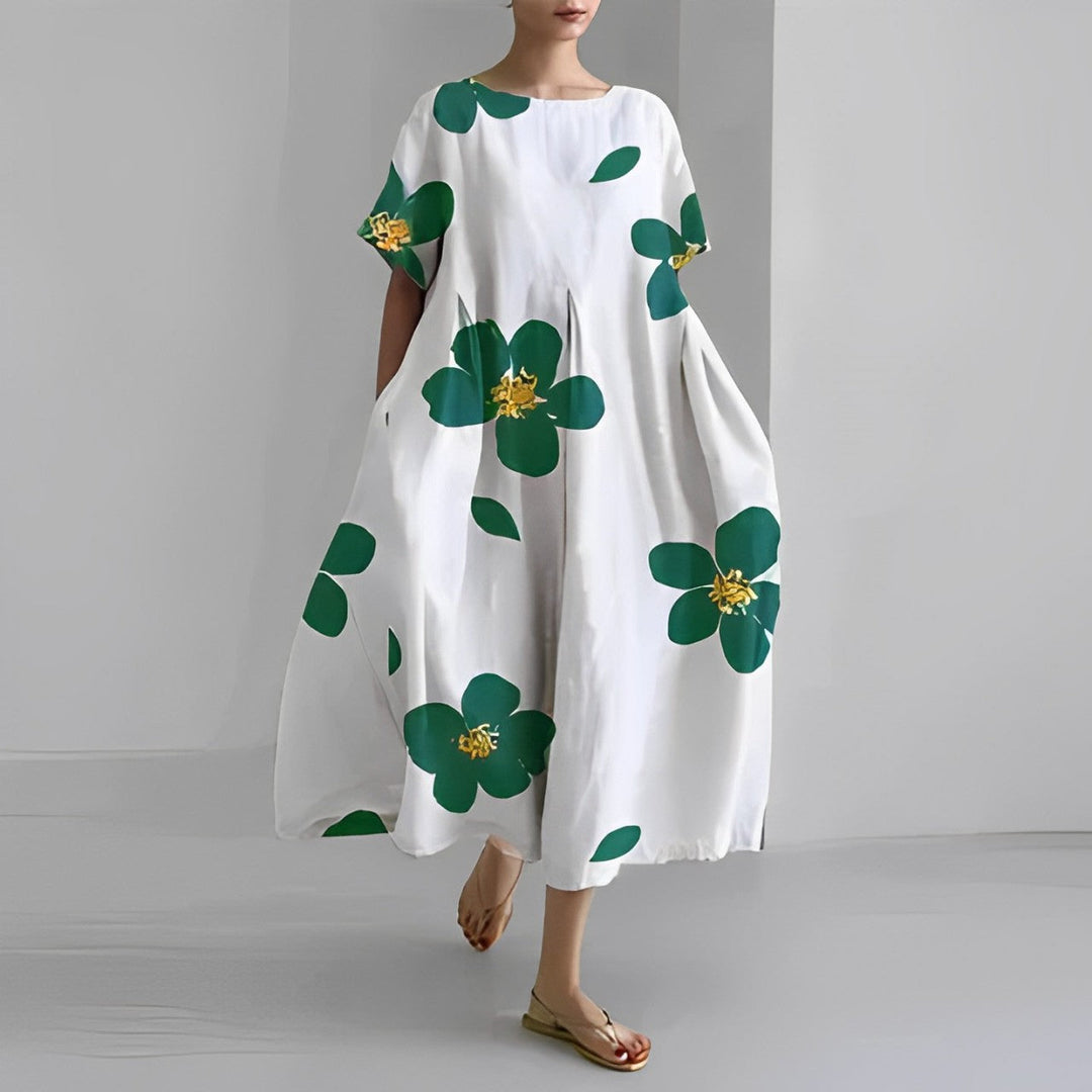 Boho Floral Maxi Dress - FloraChic-LX-4-S-Nora Luxe