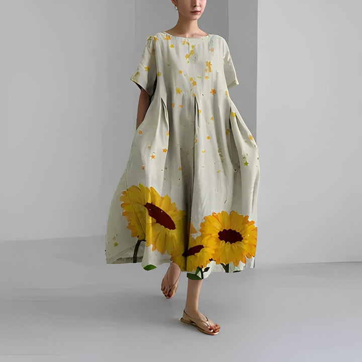 Boho Floral Maxi Dress - FloraChic-LX-8-S-Nora Luxe