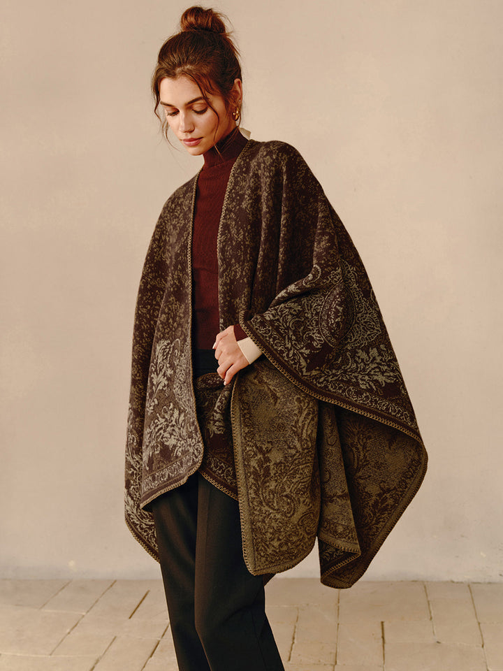 Boho Reversible Poncho - Seraphina-Nora Luxe