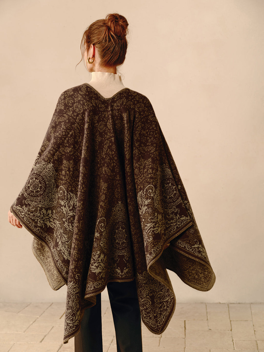 Boho Reversible Poncho - Seraphina-Nora Luxe