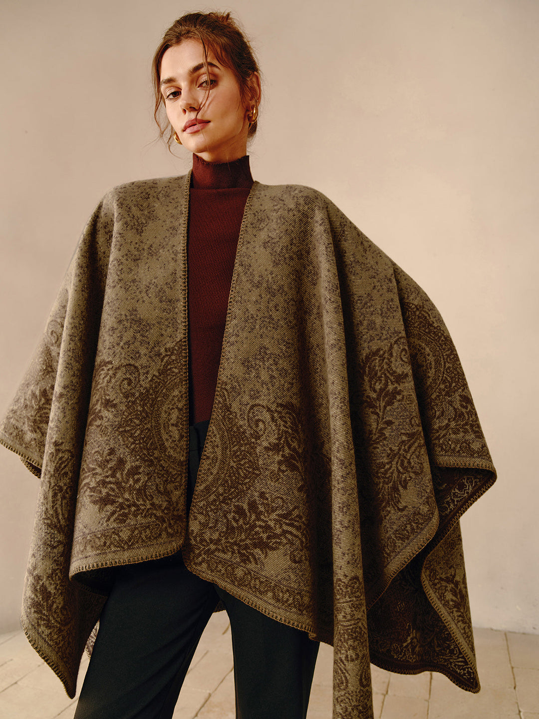 Boho Reversible Poncho - Seraphina-Nora Luxe