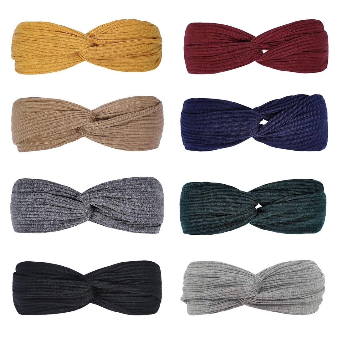 Boho Twist Hairbands-Set 1-Nora Luxe