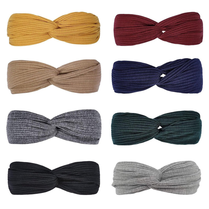 Boho Twist Hairbands-Set 1-Nora Luxe