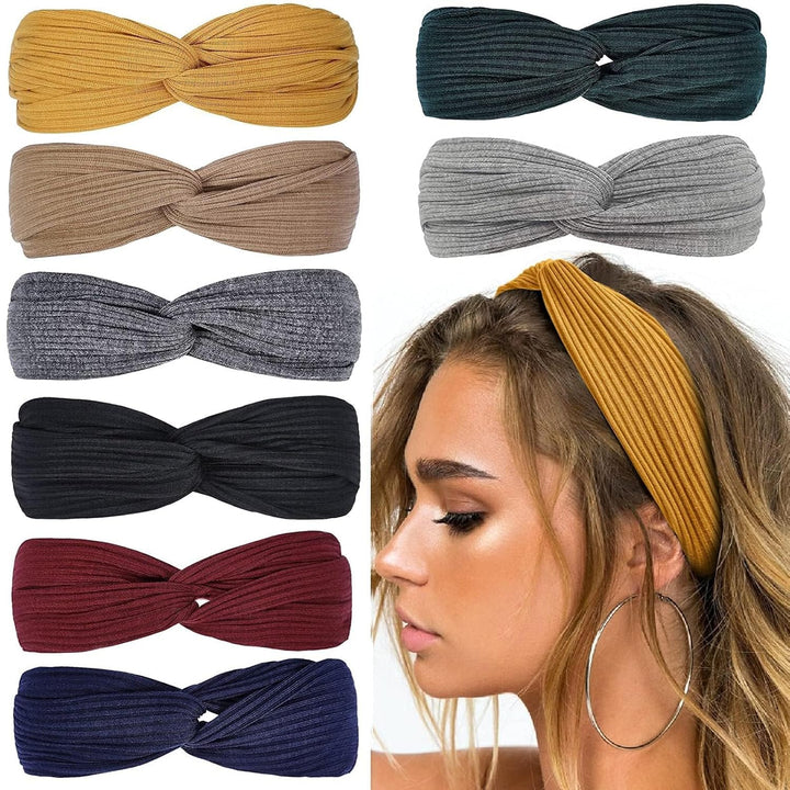 Boho Twist Hairbands-Set 1-Nora Luxe
