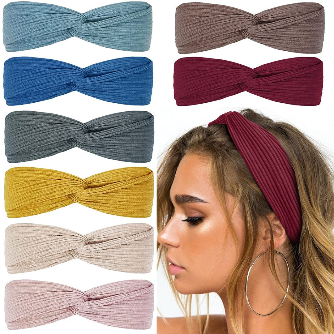 Boho Twist Hairbands-Set 4-Nora Luxe