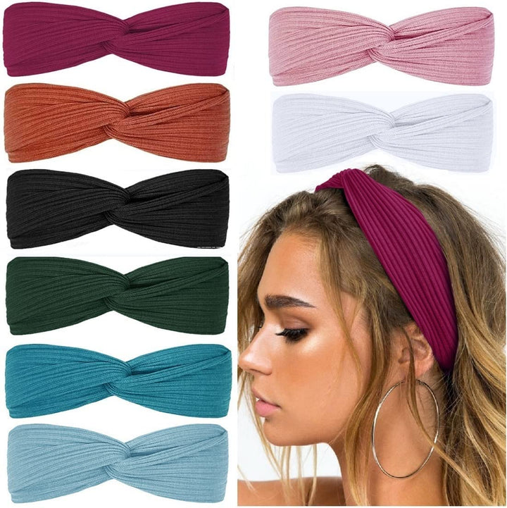 Boho Twist Hairbands-Set 5-Nora Luxe