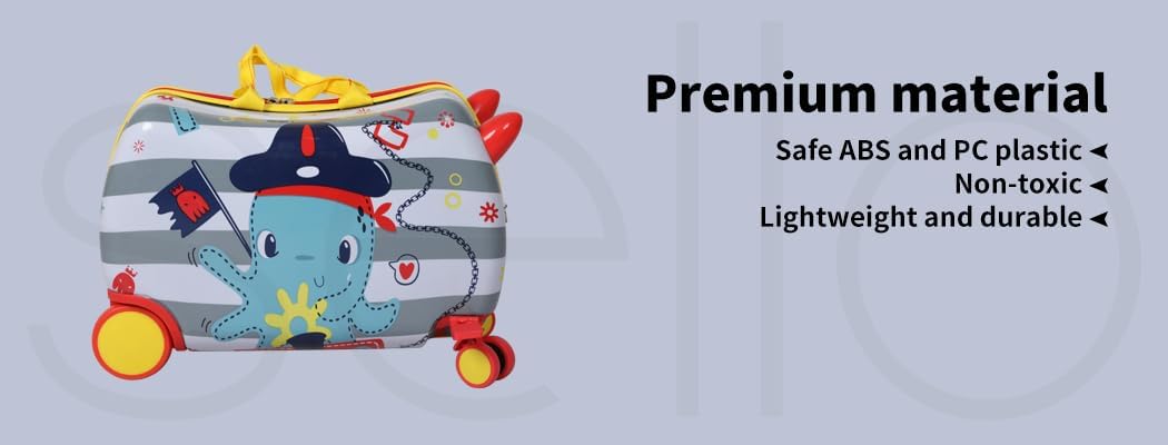 Children’s 2-in-1 Ride-On Scooter Suitcase with 360° Wheels