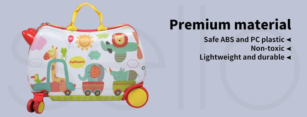 Children’s 2-in-1 Ride-On Scooter Suitcase with 360° Wheels