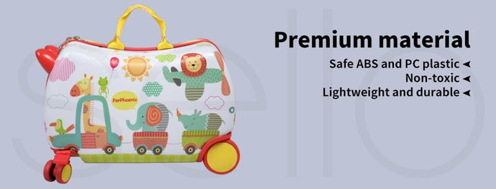 Children’s 2-in-1 Ride-On Scooter Suitcase with 360° Wheels