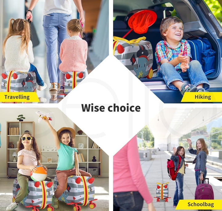 Children’s 2-in-1 Ride-On Scooter Suitcase with 360° Wheels