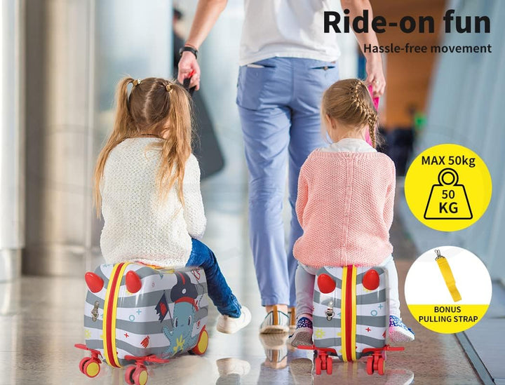 Children’s 2-in-1 Ride-On Scooter Suitcase with 360° Wheels