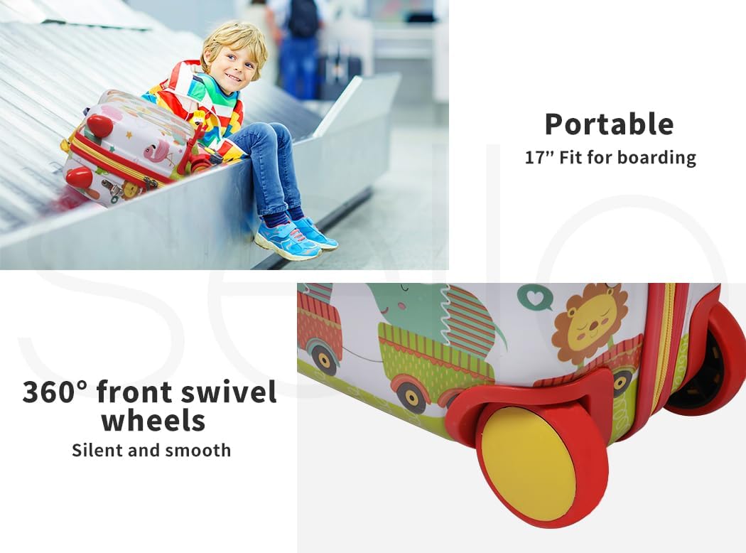 Children’s 2-in-1 Ride-On Scooter Suitcase with 360° Wheels