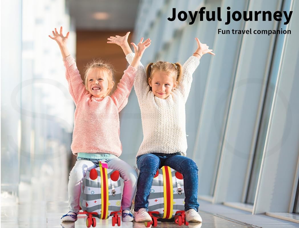 Children’s 2-in-1 Ride-On Scooter Suitcase with 360° Wheels