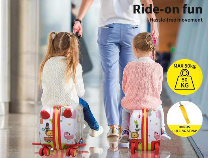 Children’s 2-in-1 Ride-On Scooter Suitcase with 360° Wheels