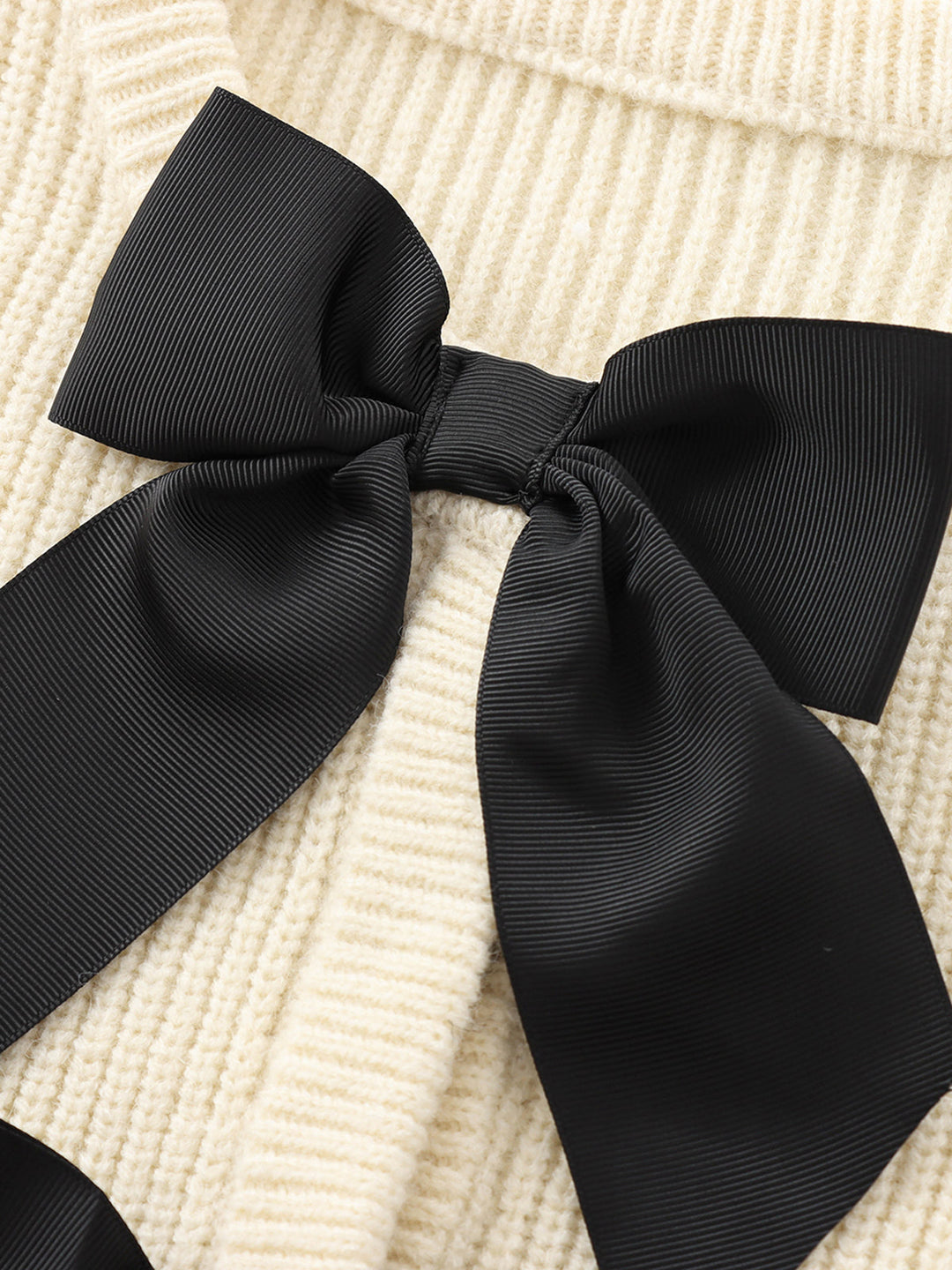 Bow Sweater for Women - Isla-White-XS-Nora Luxe