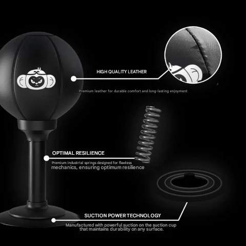 Boxing Ball with Powerful Suction Cup - PowerStrike-Monkey-Nora Luxe