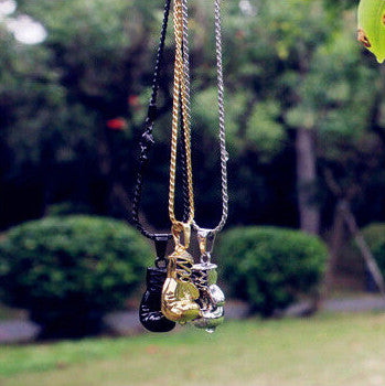 Boxing Glove Pendant Necklace | Bold Design for Men-3 cm-Gold-Nora Luxe