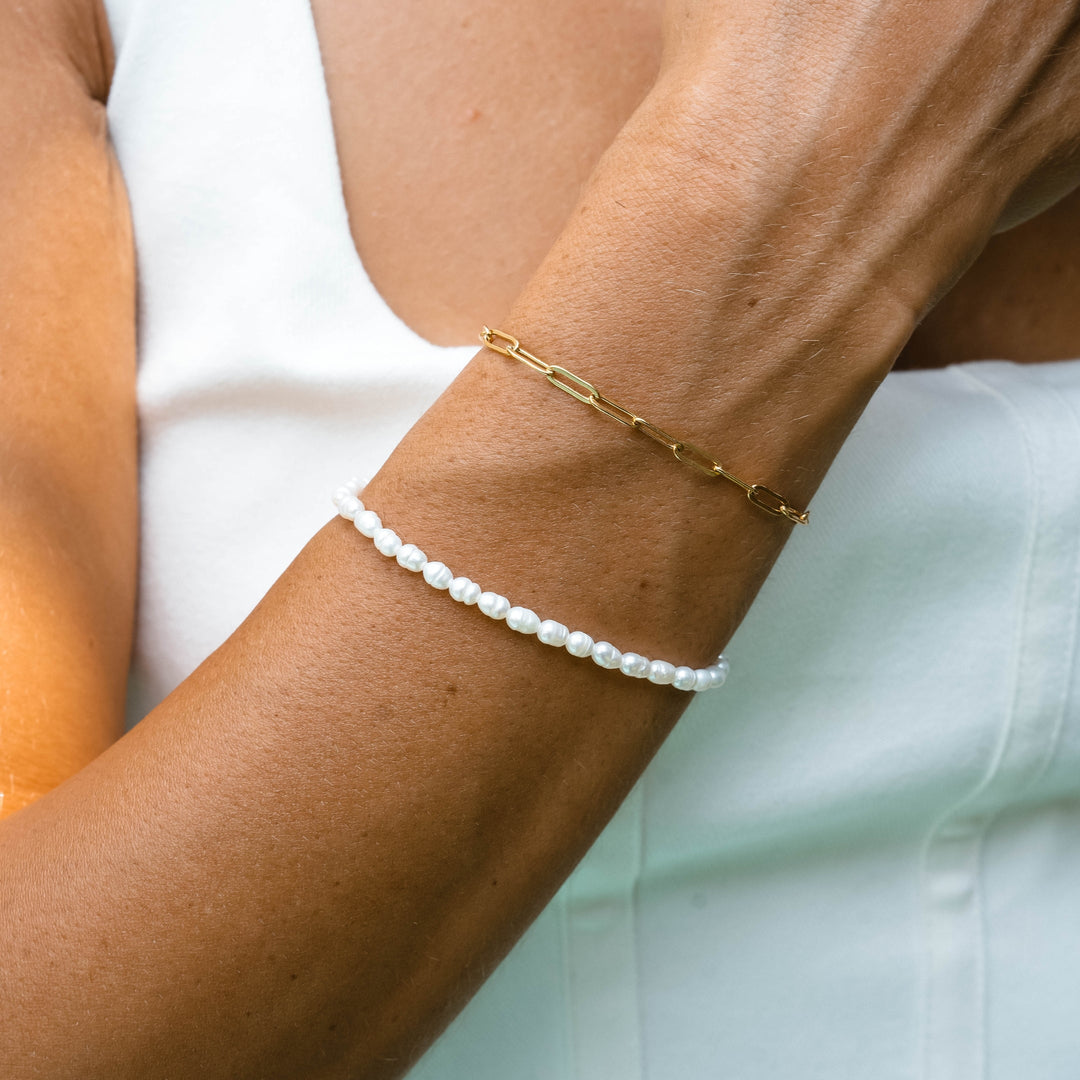 Bracelet with Freshwater Pearls - Marina-Nora Luxe