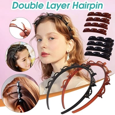 Braided Hairband with Grip – Bibi-Black-Nora Luxe