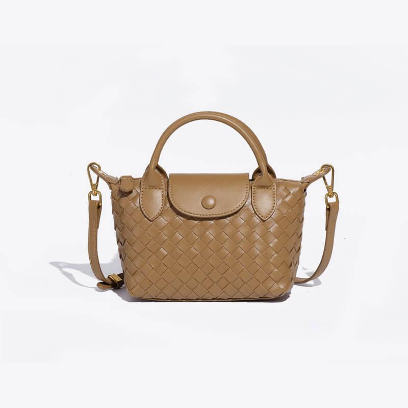 Braided Mini Bag - Elena-Beige-Nora Luxe