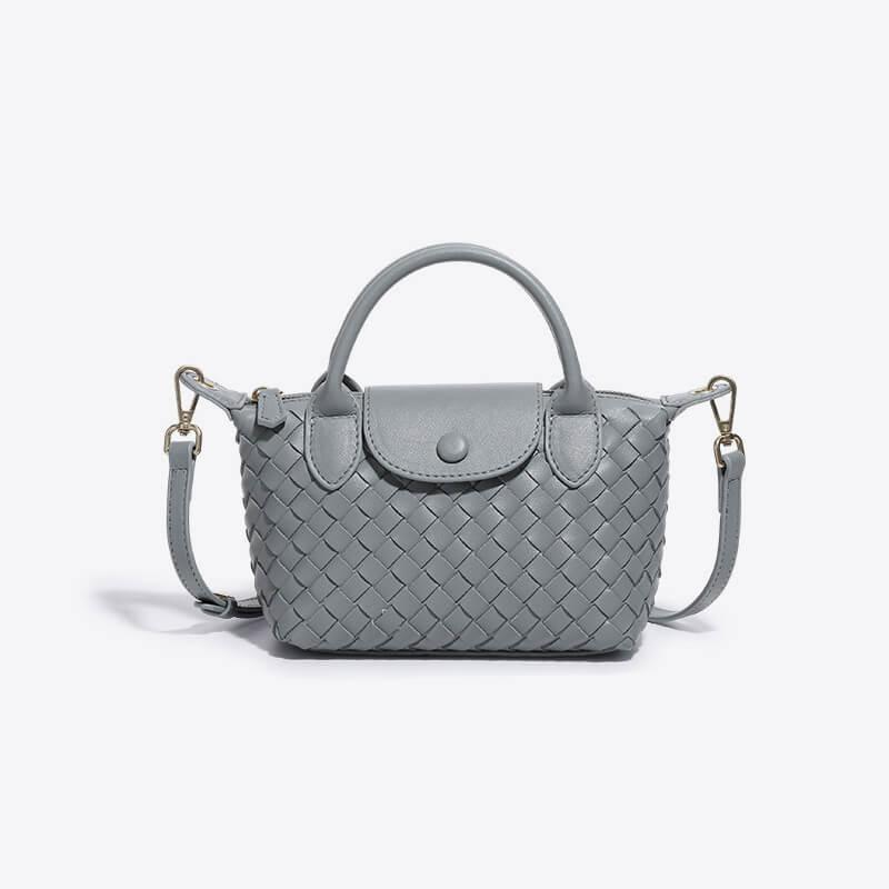Braided Mini Bag - Elena-Blue-Nora Luxe
