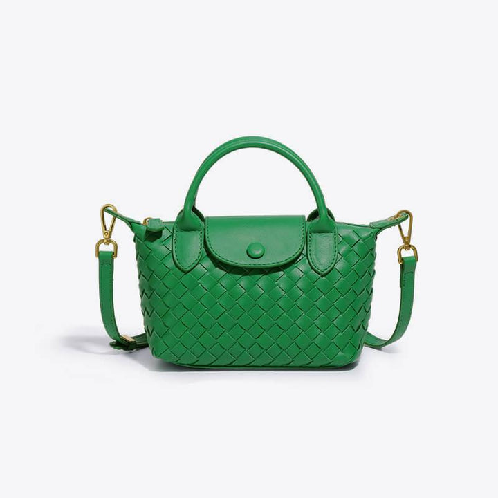 Braided Mini Bag - Elena-Green-Nora Luxe