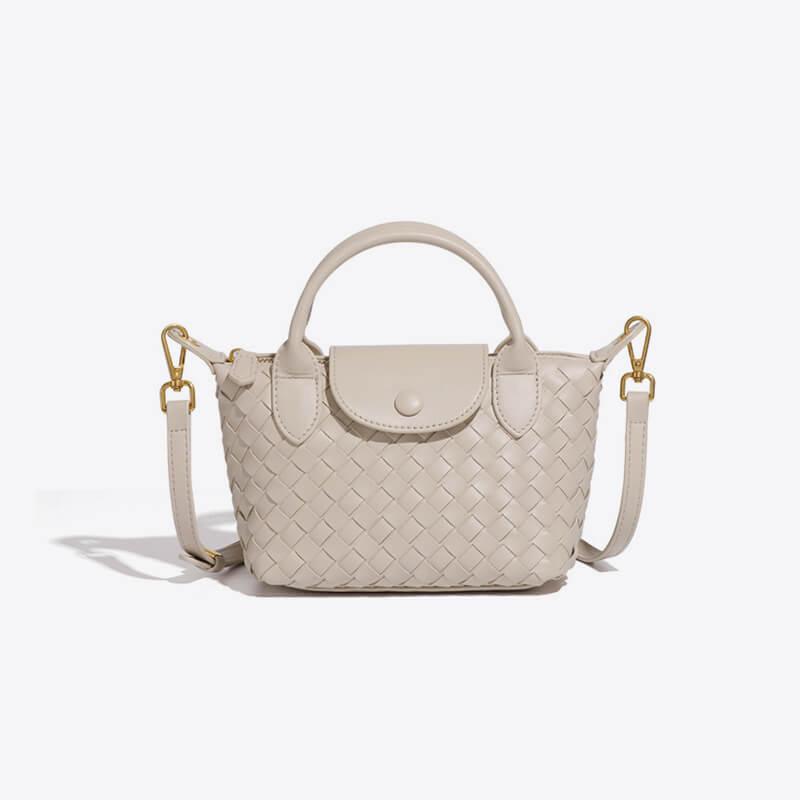 Braided Mini Bag - Elena-Ivory-Nora Luxe