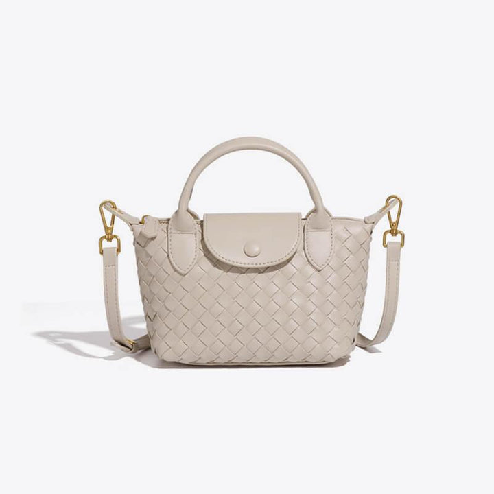 Braided Mini Bag - Elena-Ivory-Nora Luxe