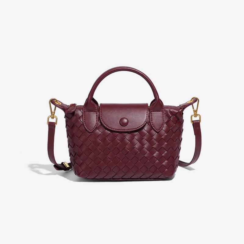 Braided Mini Bag - Elena-Purple-Nora Luxe