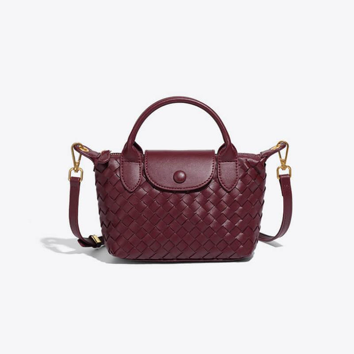 Braided Mini Bag - Elena-Purple-Nora Luxe