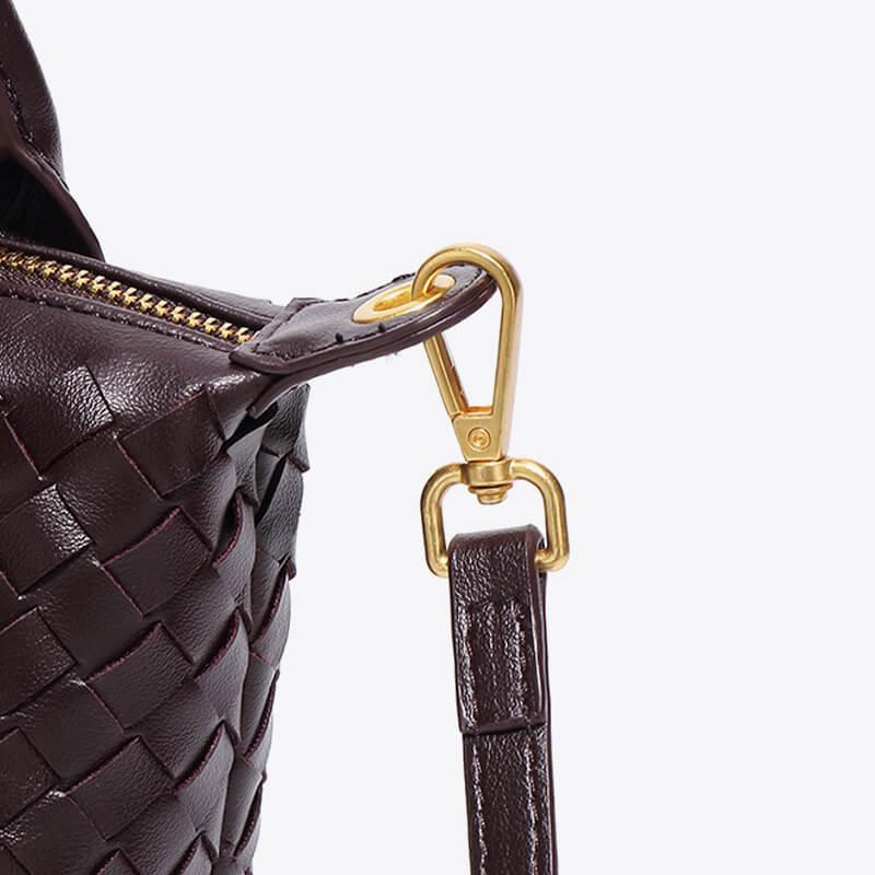 Braided Mini Bag - Elena-White-Nora Luxe