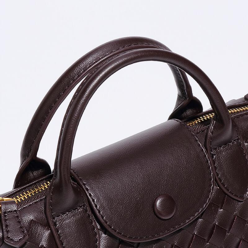 Braided Mini Bag - Elena-White-Nora Luxe