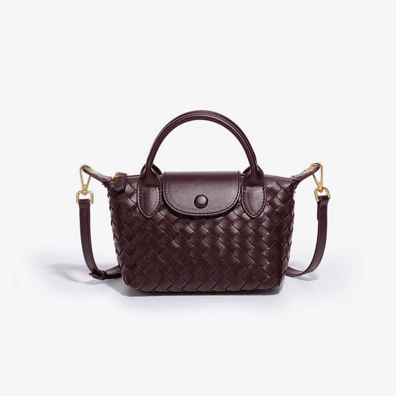 Braided Mini Bag - Elena-White-Nora Luxe