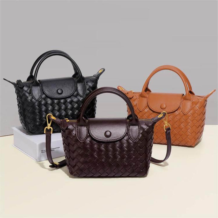 Braided Mini Bag - Elena-White-Nora Luxe