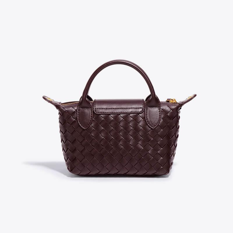 Braided Mini Bag - Elena-White-Nora Luxe