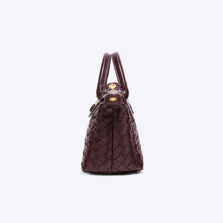 Braided Mini Bag - Elena-White-Nora Luxe