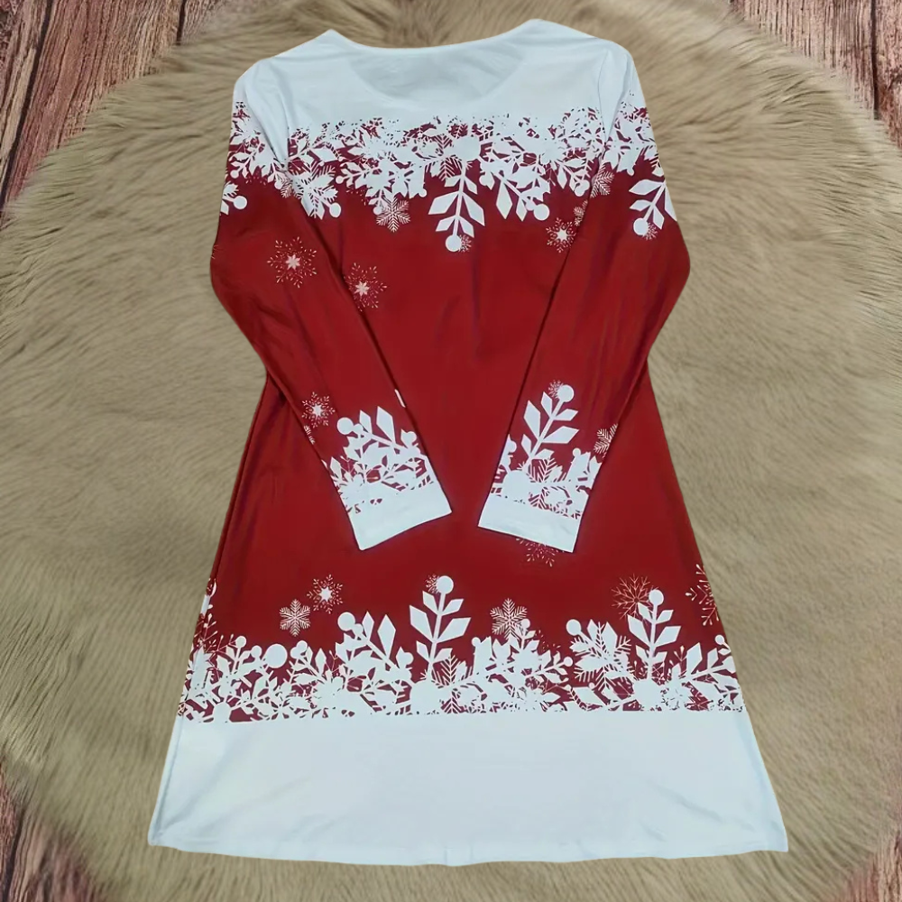 Brashine - Cheerful Christmas Dress for Ladies-XS-Nora Luxe