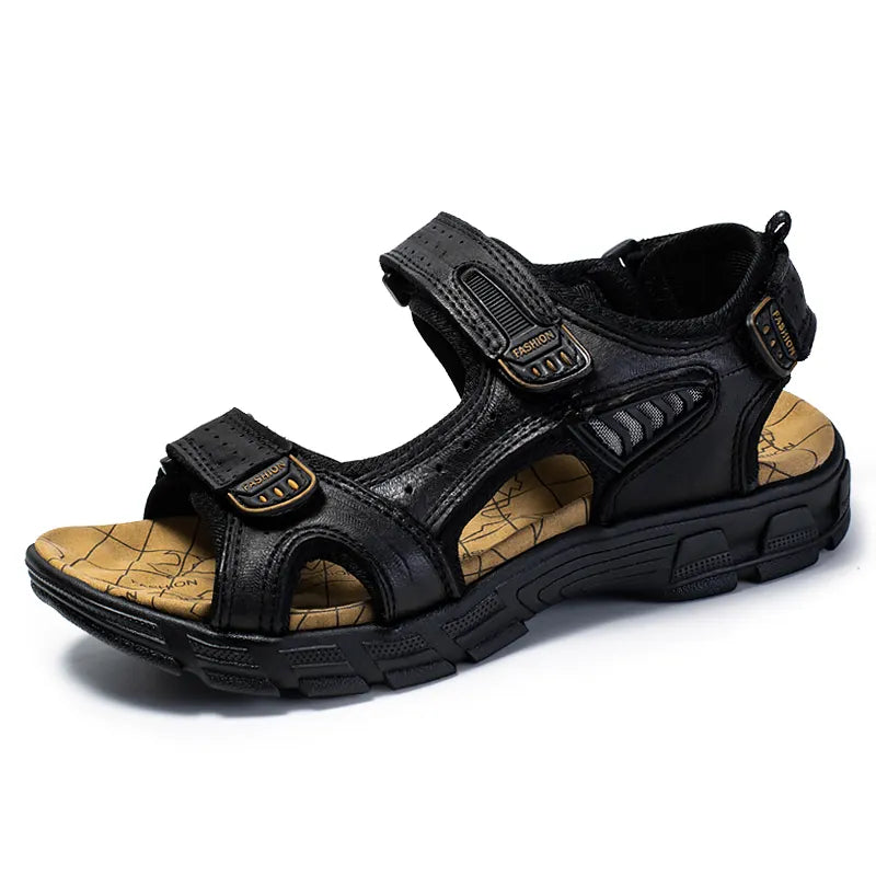 Breathable & Comfortable Men's Sandals with Ergonomic Footbed – Jonas-Black-5.5-Nora Luxe
