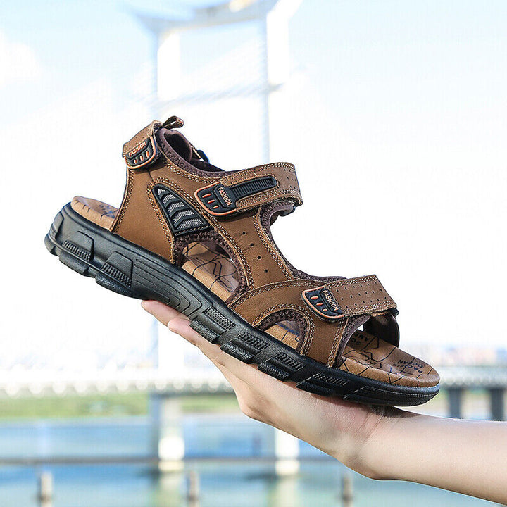 Breathable & Comfortable Men's Sandals with Ergonomic Footbed – Jonas-Black-5.5-Nora Luxe