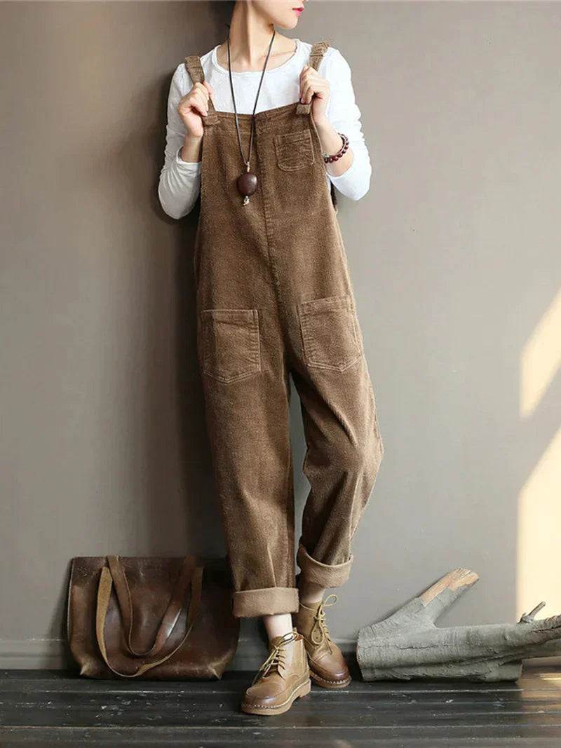 Breathable Denim Overall - Nova-Brown-S-Nora Luxe