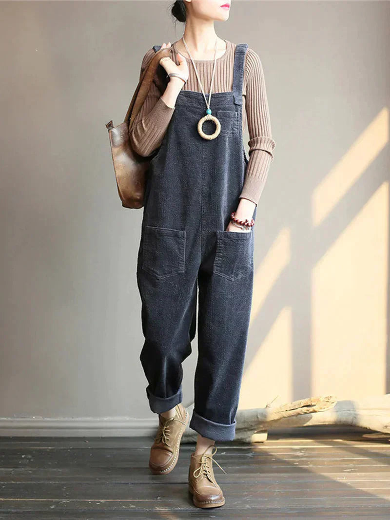 Breathable Denim Overall - Nova-Gray-S-Nora Luxe