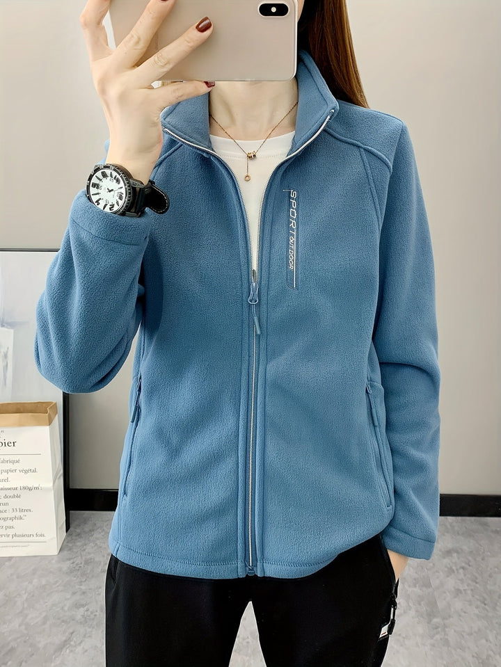 Breathable Fleece Jacket - Aurora-Blue-XS-Nora Luxe