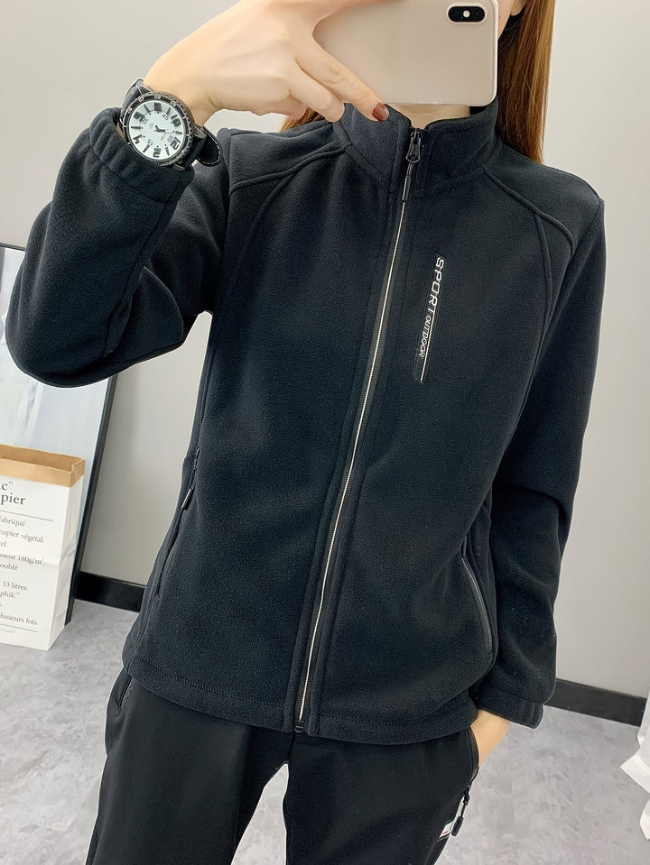 Breathable Fleece Jacket - Aurora-Green-XS-Nora Luxe