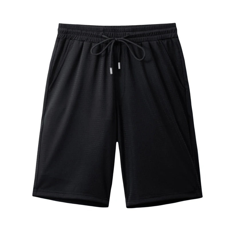 Breathable & lightweight men's leisure shorts for sports & everyday wear – Kiano-Black-L-Nora Luxe