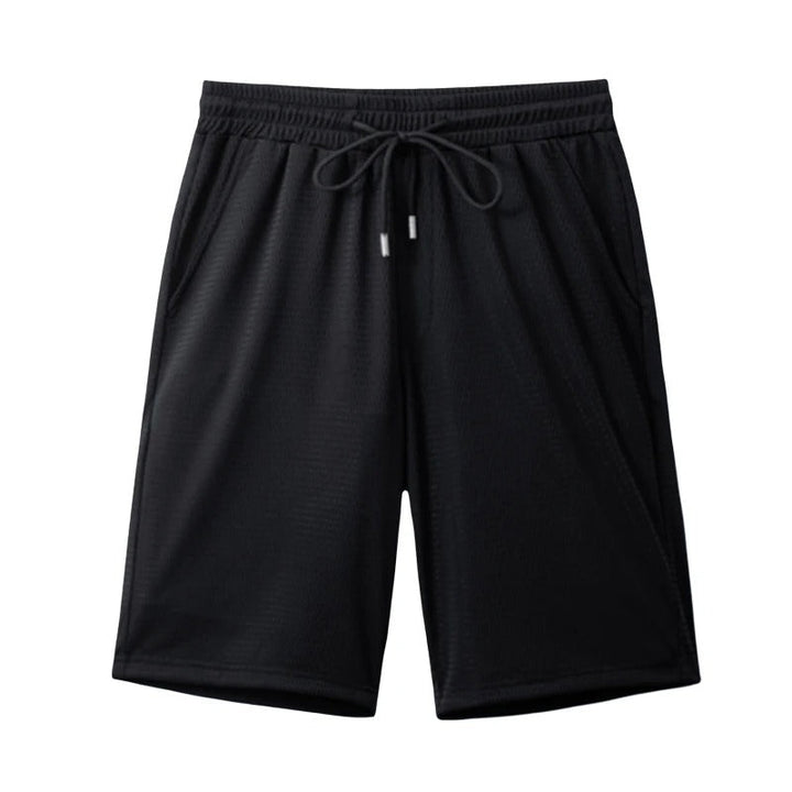 Breathable & lightweight men's leisure shorts for sports & everyday wear – Kiano-Black-L-Nora Luxe